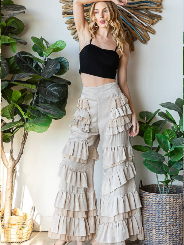 Oli&Hali - Ruffle Patch Detail Pants