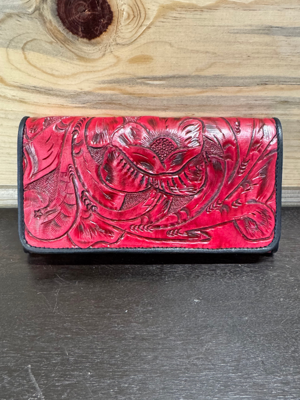 Red Tooled Juan Antonio Wallet