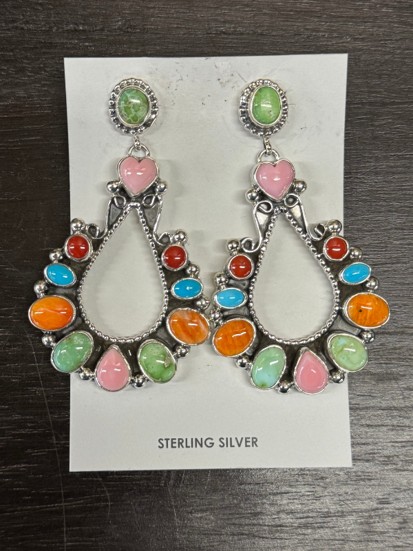 Variety Authentic Stone Studded Charm Earring By Al Zuni