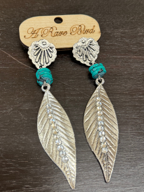 Feather Charm Earrings By A Rare Bird