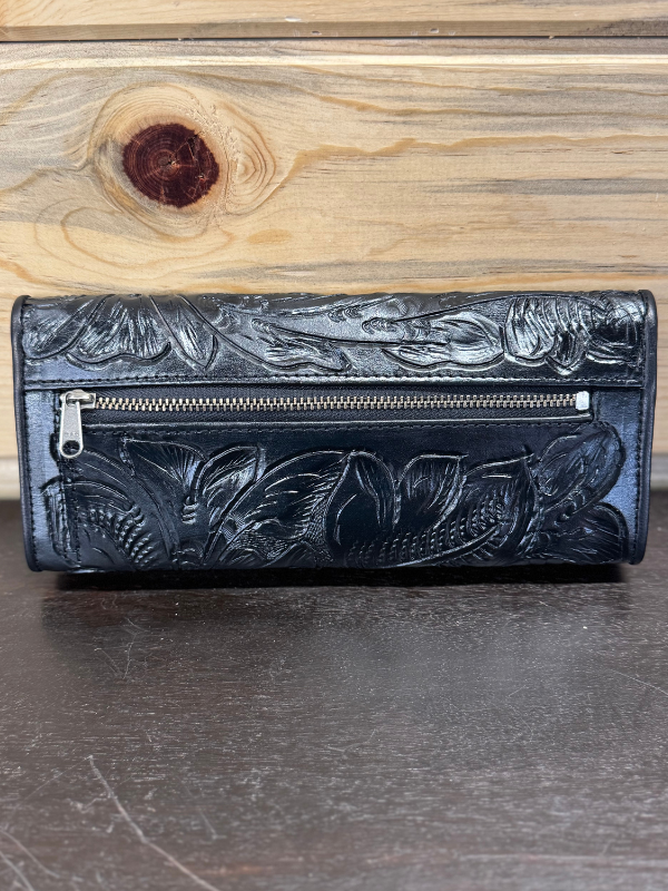 Black Embossed Tooled Juan Antonio Wallet