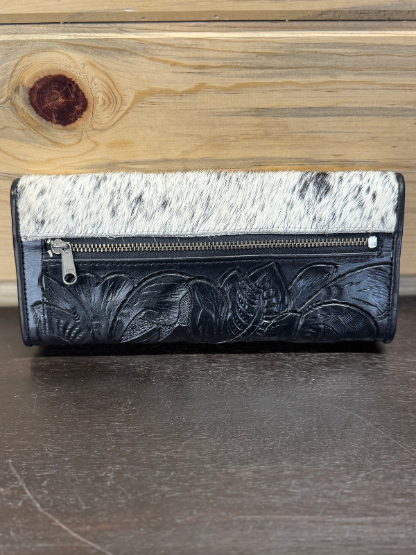 Brown & White Salt N Pepper Hide Juan Antonio Wallet