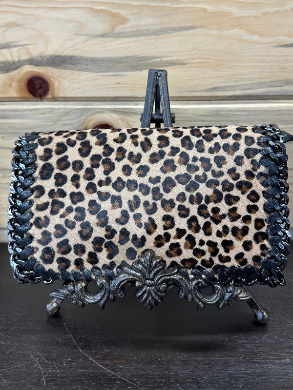 Small Print Cheetah Hide Crossbody Purse by German Fuentes