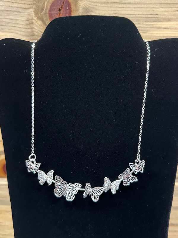 Silver Butterfly Necklace