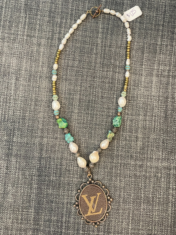 LV turquoise Rodeo Ready Necklace