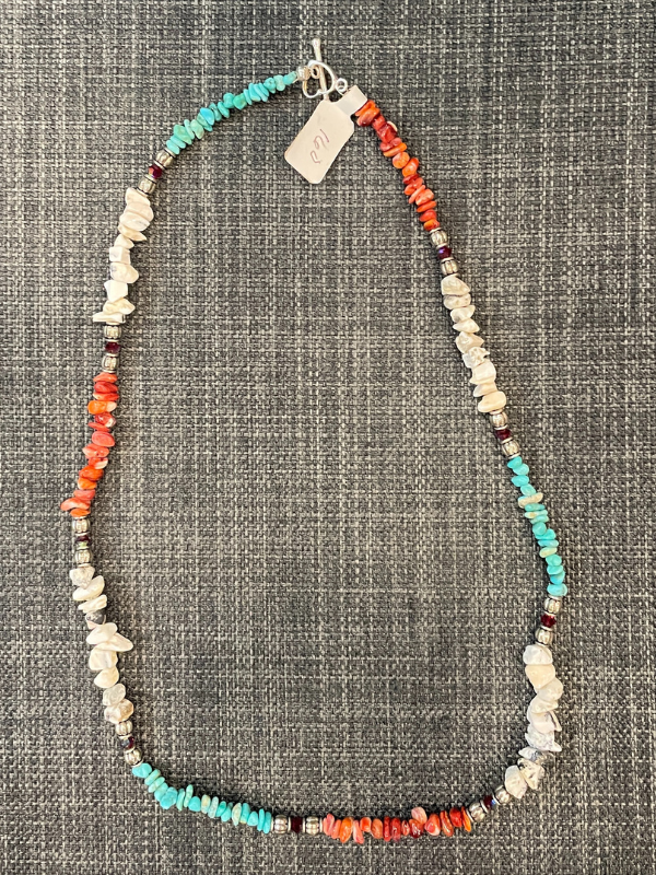 3 Rodeo Ready Necklace With Turquoise / Spiny Oyster