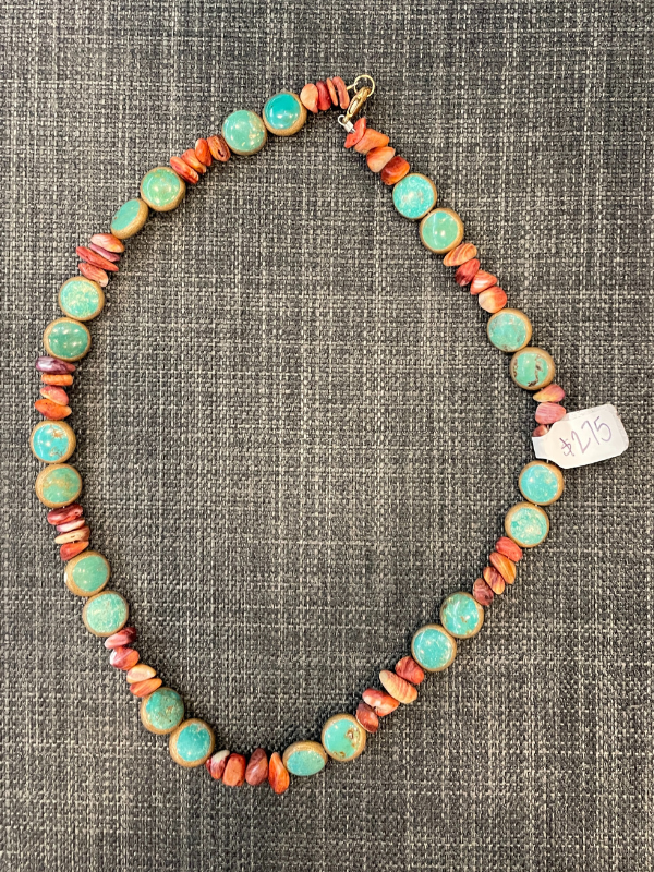 Circles And Turquoise Rodeo Ready Necklace