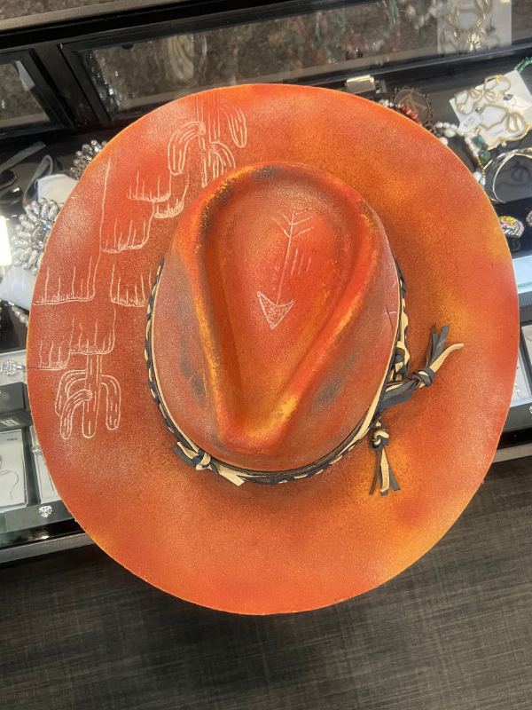 Orange AZ Setting Fedora By Rodeo Ready