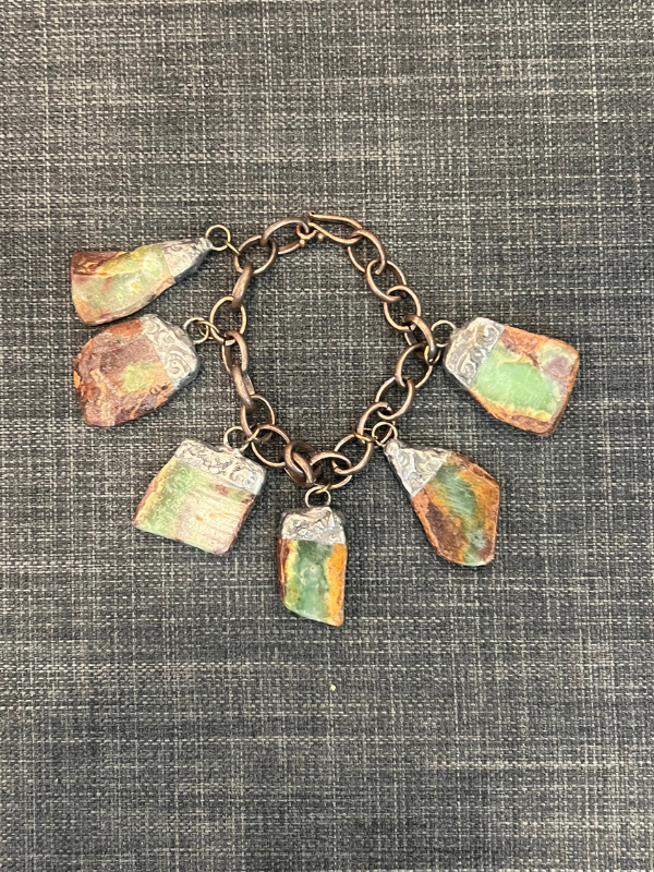 Large Stone Charm Bracelet by A Rare Bird