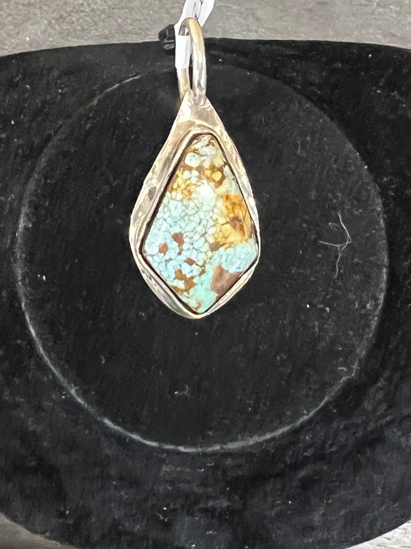 Rayston Turquoise Pendant Set In Sterling Silver