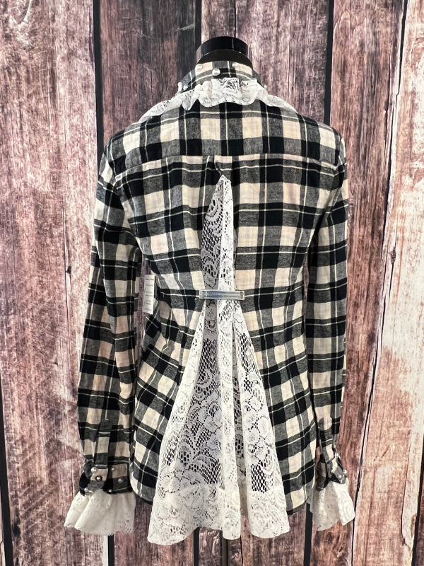 Black Flannel With Lace By Marti Rae #186