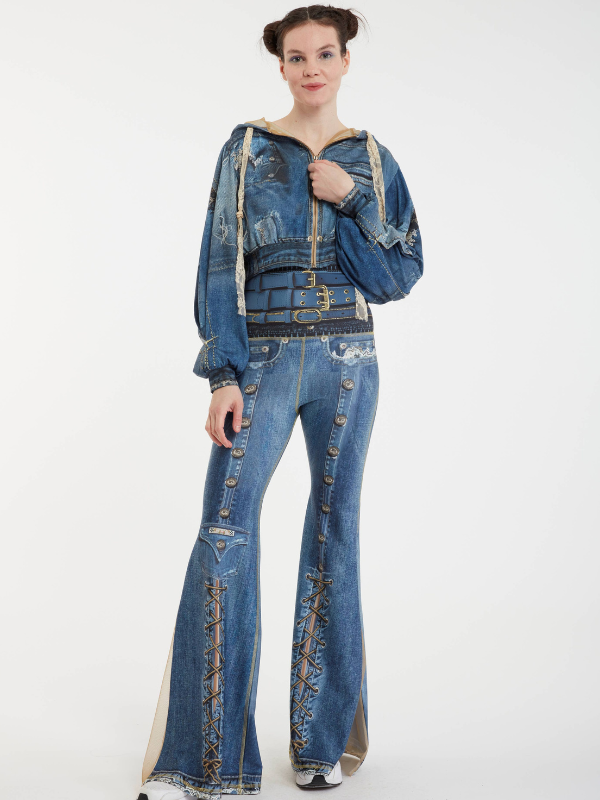 IPNG Design - Hoodie Puff Denim Blue