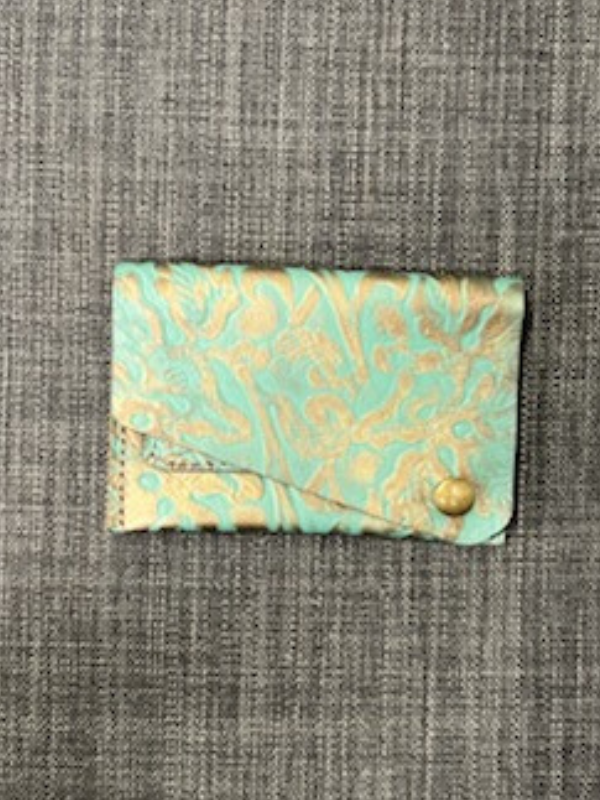 Green & Gold Embossed Keep It Gypsy Wallet