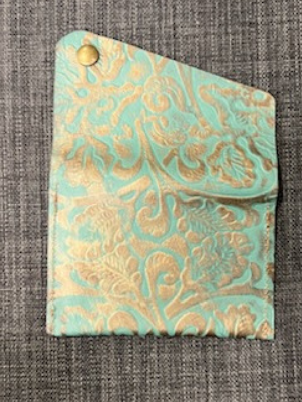 Green & Gold Embossed Keep It Gypsy Wallet