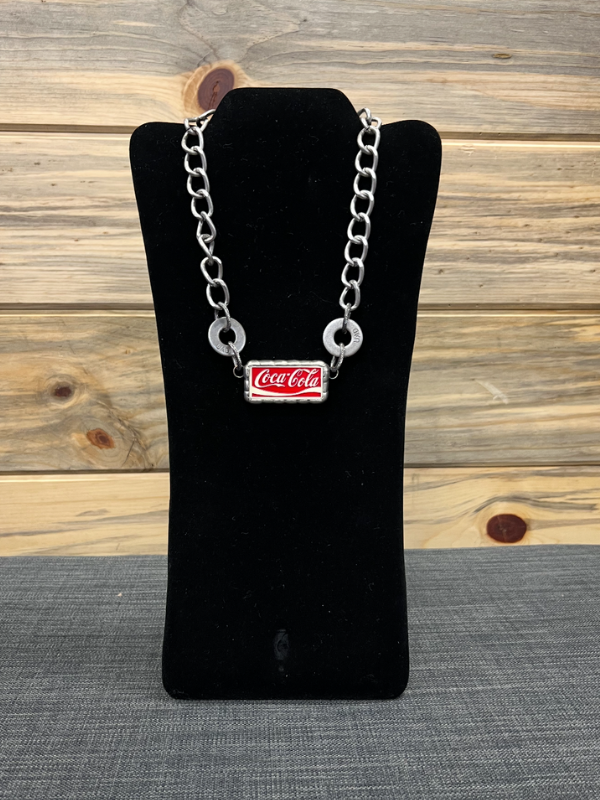 Dice Coca Cola Art By Amy Necklace