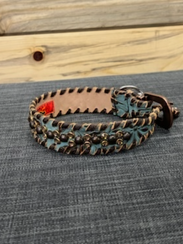 Blue & Bronze Kurtmen Dog Collar