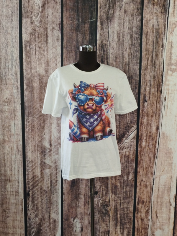 Cow Sun Glasses T Shirt