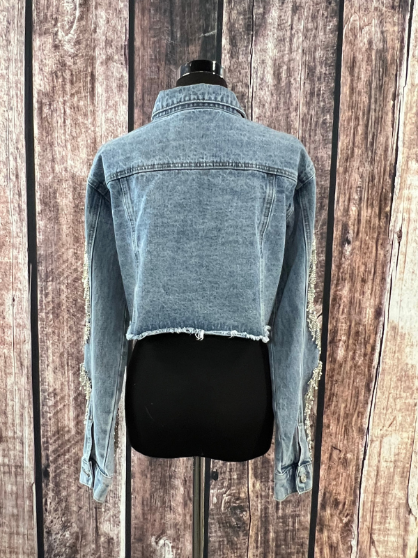 Denim Crystal Jacket