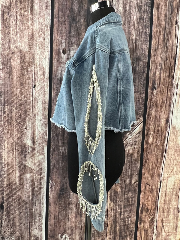 Denim Crystal Jacket