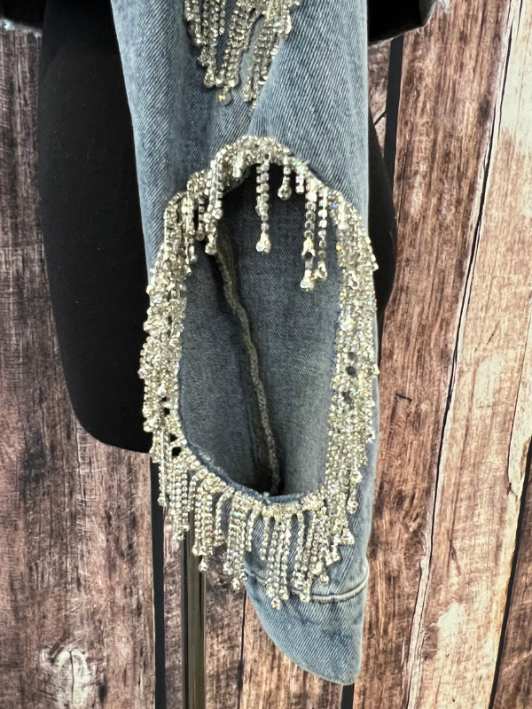 Denim Crystal Jacket