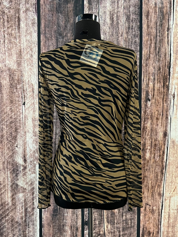 Adore Animal Print Mesh Top