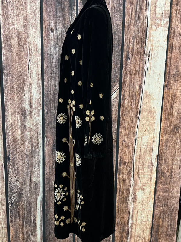 Adore Velvet Embroidered Duster