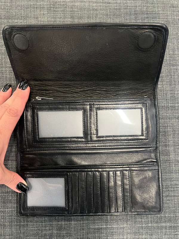 Cheetah With Black Italian Leather Juan Antonio Wallet