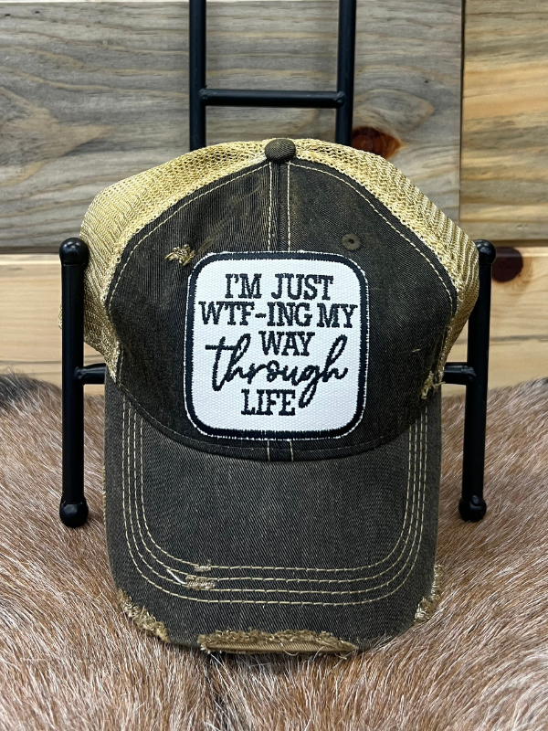 Im Just Wtf-ing My Way Through Life Baseball Cap