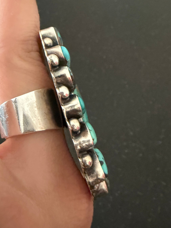 Large Authentic Turquoise Stone Ring