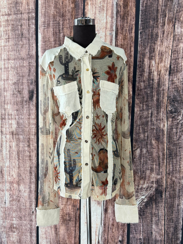 Way Cowboy Desert Shear Top