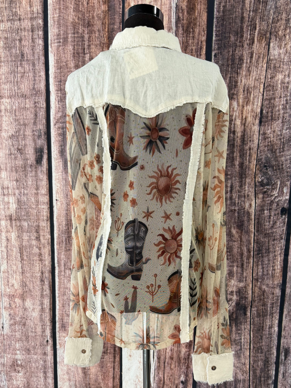 Way Cowboy Desert Shear Top