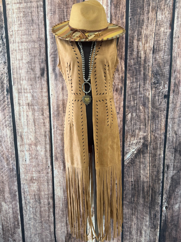 Adore Faux Fringe Vest