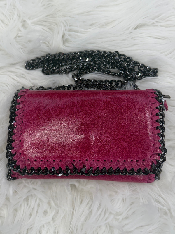 Hot Pink Italian Leather Crossbody Purse by German Fuentes