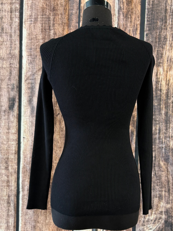 OO La La Black Long Sleeve With Bling Tie