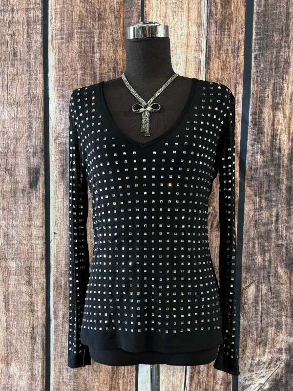 OO La La Black Long Sleeve Blingy
