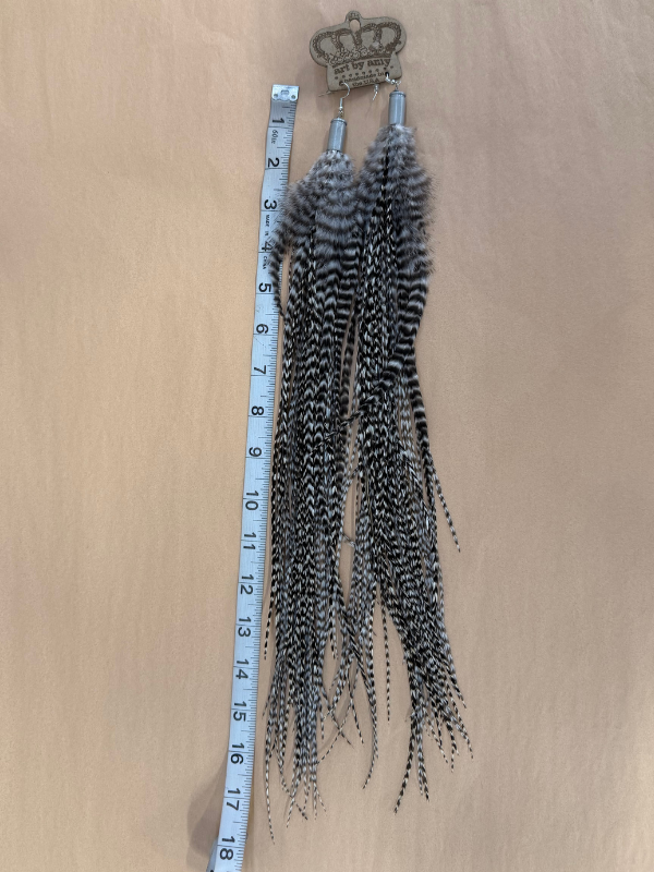 17" Feather Earrings Art By Amy