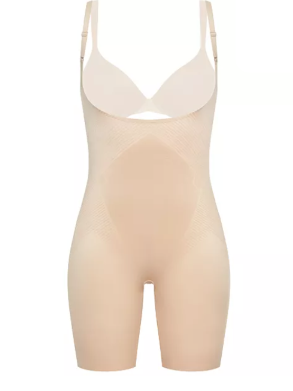 Women's Thinstincts 2.0 Open-Bust Mid-Thigh Bodysuit By Spanx