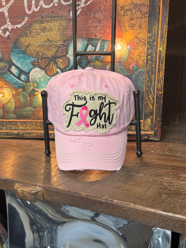 This Is My Fight Hat Pink Ribbon Baseball Cap Pink