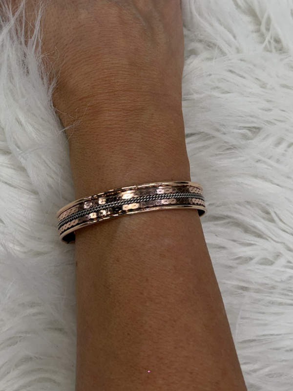 Silver Rope Copper Magnetic Bracelet