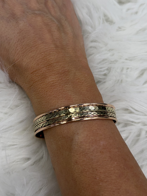 Double Silver Copper Magnetic Bracelet