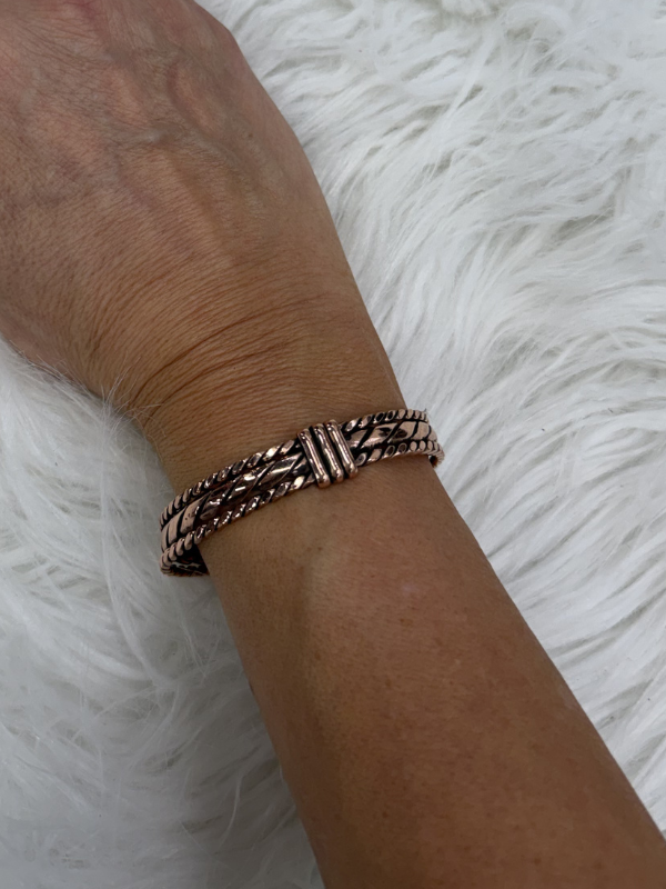 All Copper Twists Copper Magnetic Bracelet