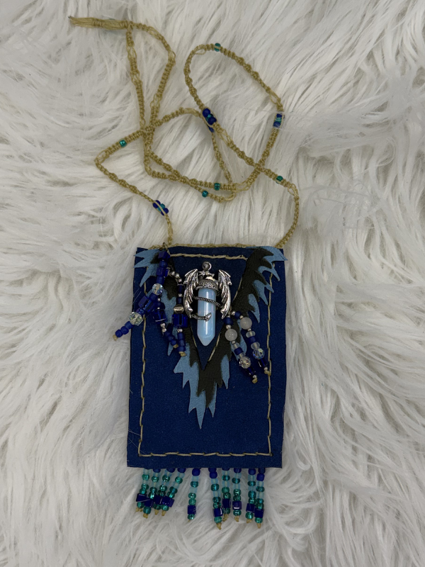 Blue Vase With Charms Cell Phone Crossbody
