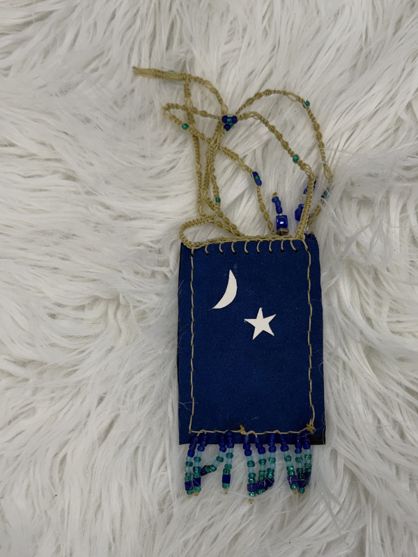 Blue Vase With Charms Cell Phone Crossbody