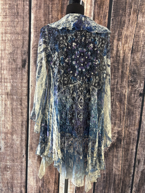 Origami All Lace Ruffled Cardigan
