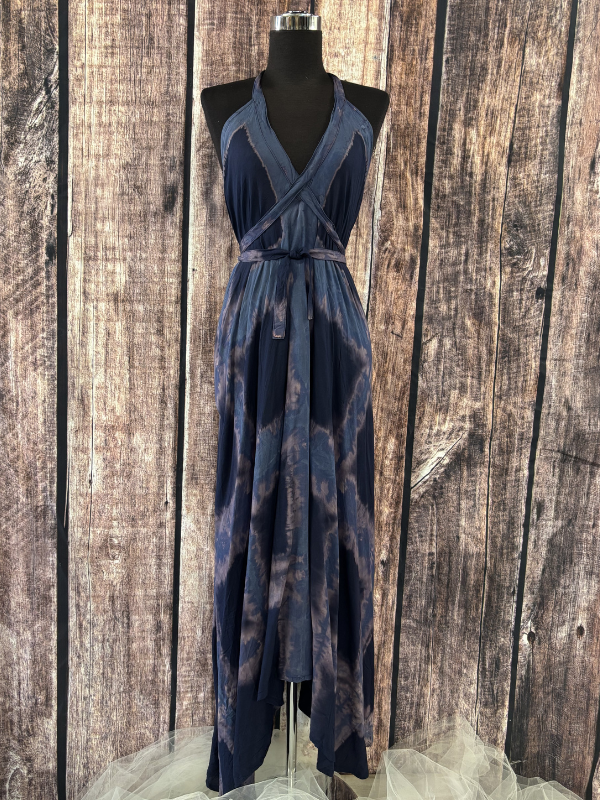 Halter Top Blue Dress