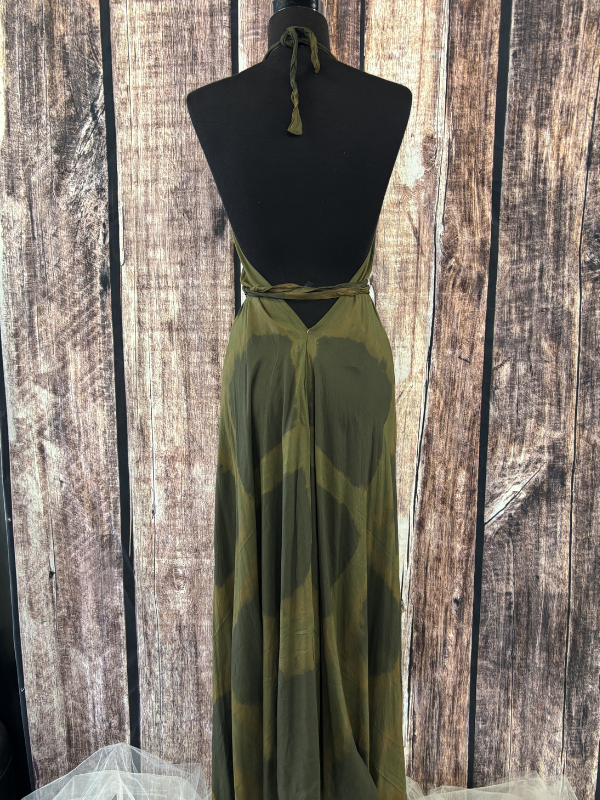 Halter Top Green Dress