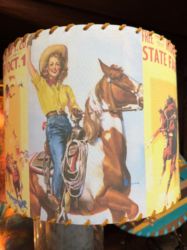 Lampshade Vintage Cowgirl