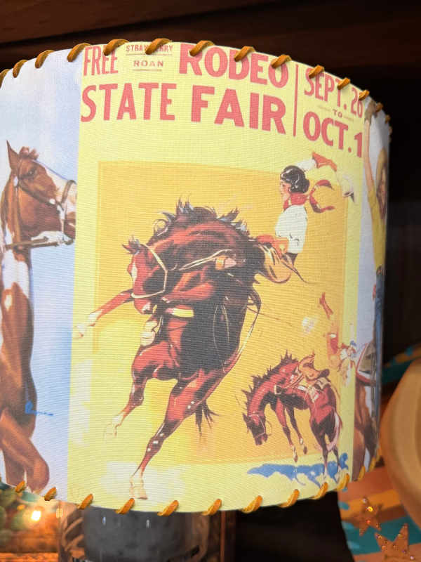 Lampshade Vintage Cowgirl