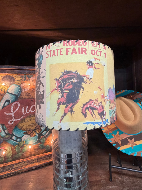 Lampshade Vintage Cowgirl