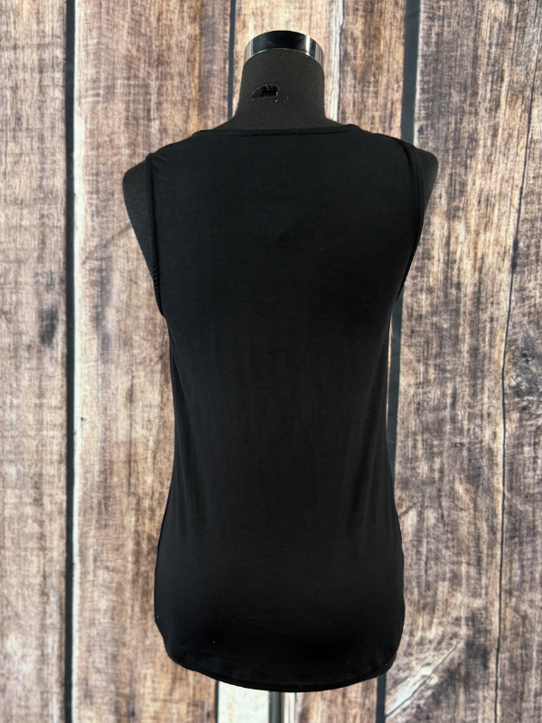 Vocal Sleeveless Top With Studs Black